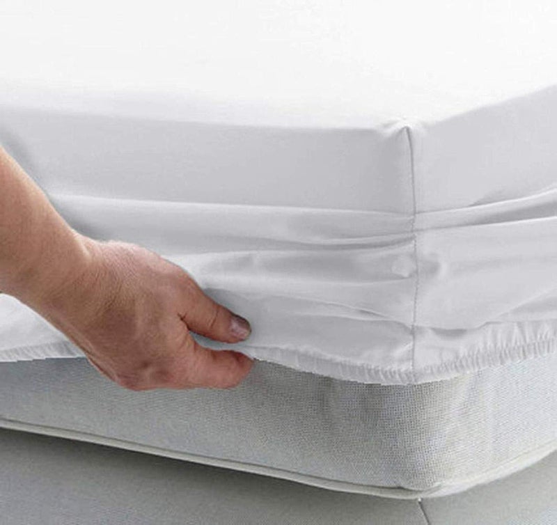 Meicotton Bedding Queen Size Premium Cotton Fitted Sheet Only - 300 Thread Count Pure Natural Cotton Fabric - 15" Deep Pocket,Breathable,Ultra Soft & Silky (Queen,White) - Image 3